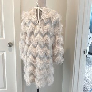 HUTCH Fringed Shift Mini Dress